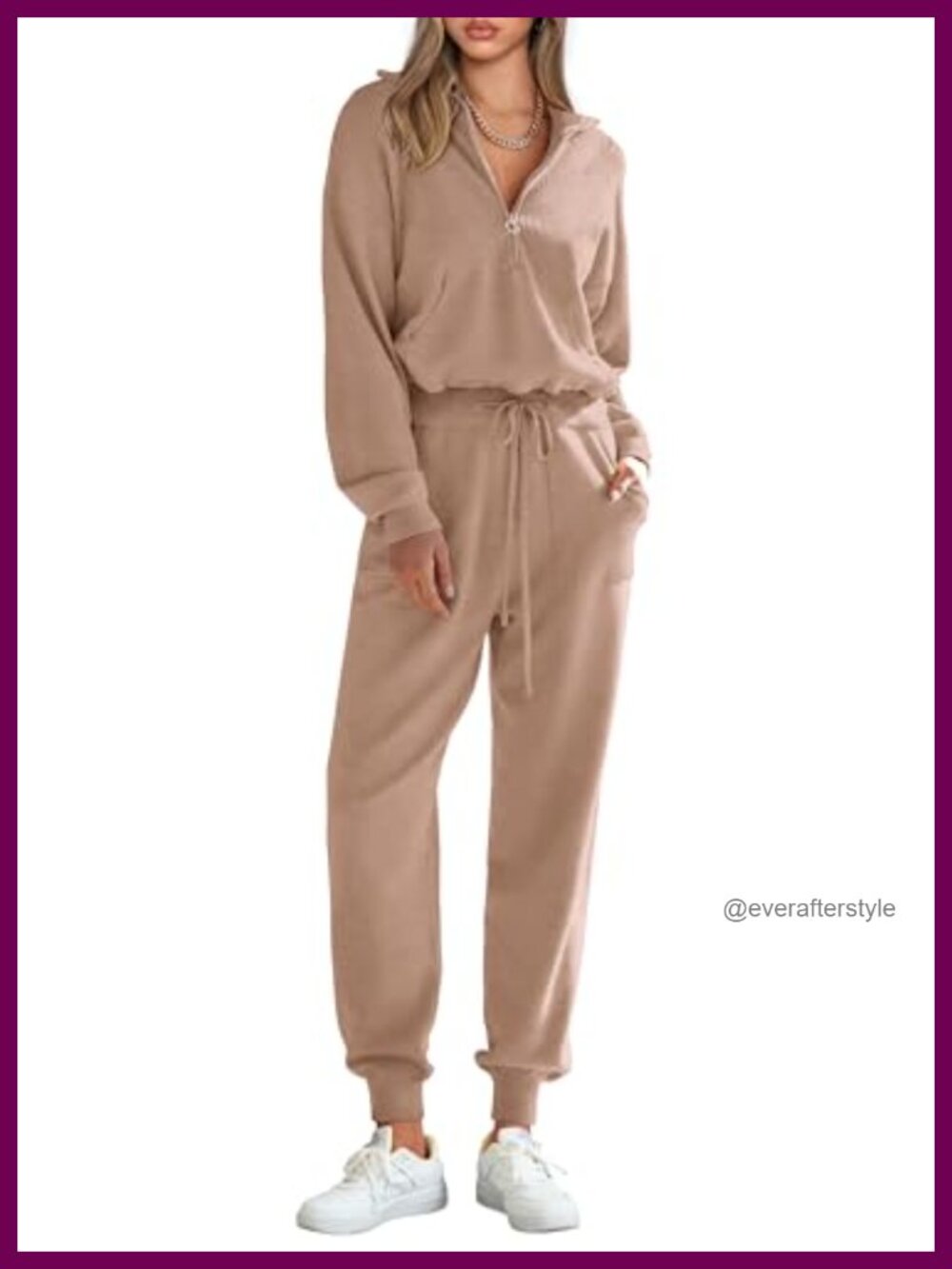 Women's 2 Piece Sweater Tracksuit Set Long Sleeve Pullover Jogger Sweatpants